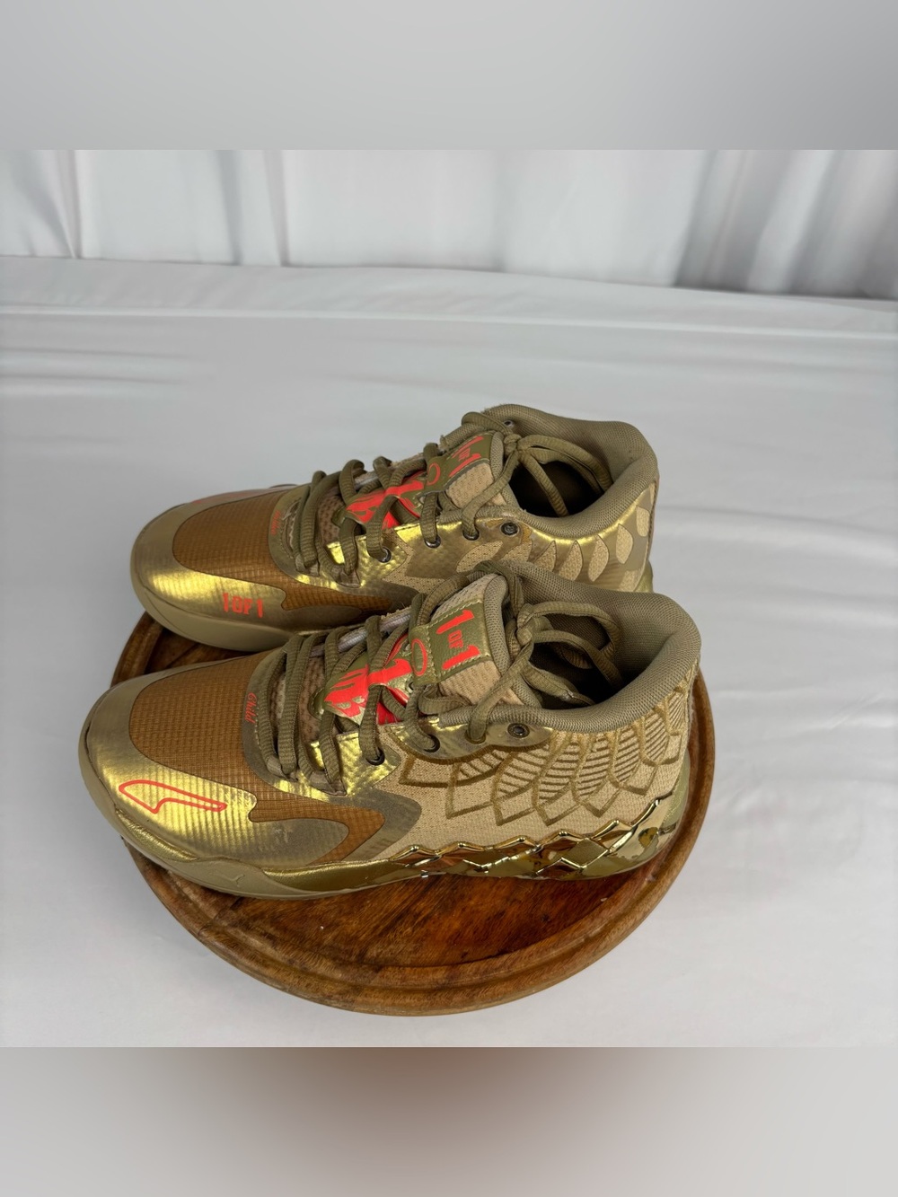 PUMA M.E.L.O. Gold Basketball Sneakers Youth 6.5 / Women's 8
